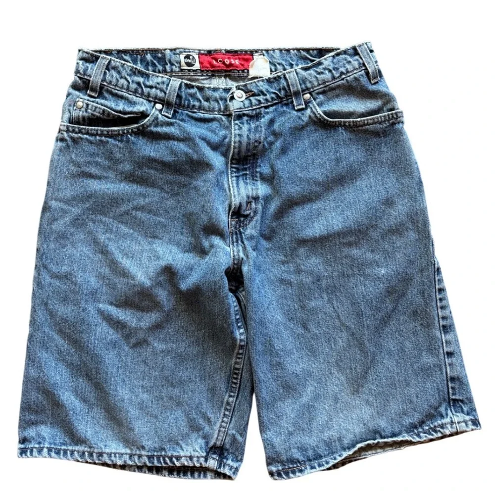 Vintage 90's Levi's Silvertab Loose Baggy Fit Denim Jean Shorts Jorts